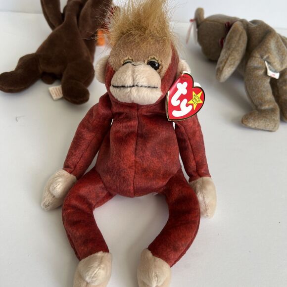 Ty Beanie Babies Lot Of 3 Schweetheart Chocolate Signature Bear All 1999 W Tags - Picture 8 of 10